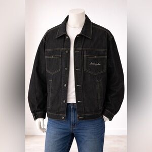 Sean John Dark Wash Denim Jacket XL | Contrast Stitching | Y2K Streetwear